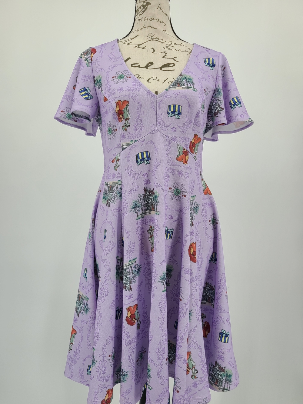 NWOT Unique Vintage X Disney Lady And The Tramp Dress Size Medium - Picture 4 of 12